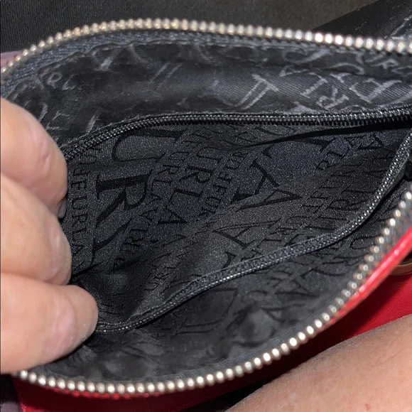 Furla Red Crossbody Bag with Silver Accents - Picture 12 of 13